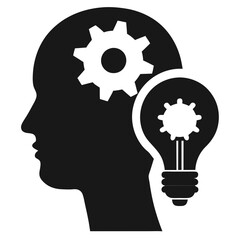 human head with gears