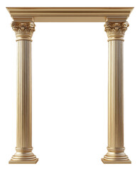 Roman Gold Columns with arch