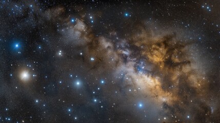 Fototapeta premium A stunning view of the Milky Way galaxy, with millions of stars visible in the night sky.