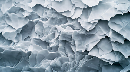 Obraz premium Close-up of textured mineral layers creating a natural abstract pattern in soft shades of blue and gray.