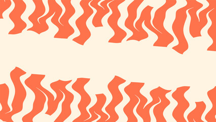 An orange abstract wave background vector.