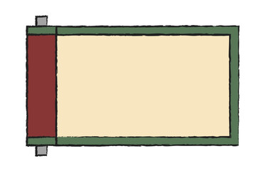 忍者や武士が使いそうなシンプルな巻物