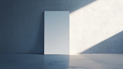 Minimalist Room with Blank Wall and Natural Light