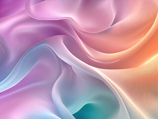 Obraz premium Abstract Gradient Background with Flowing Ribbons for Dynamic and Fluid Visuals