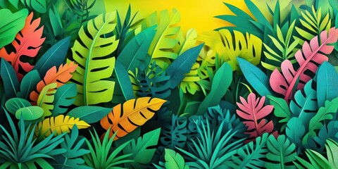 Lush green garden featuring a variety of plants under bright sunlight, Vibrant garden showcasing diverse plants illuminated by sunlight