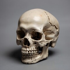 Obraz premium image of a skull, which is a human skull.