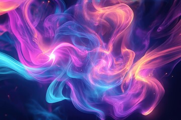 Vivid Abstract Light Swirls