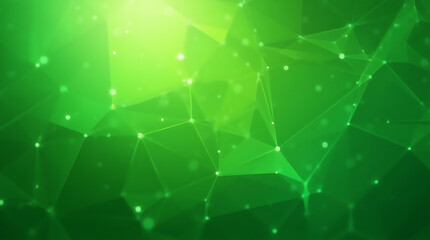 Elegant Light Green Abstract Background Featuring Polygons and a Decorative Frame.