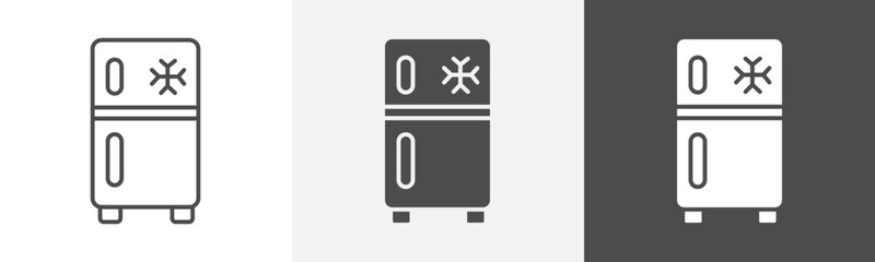 fridge icon Thin line symbol collection