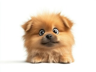 Obraz premium Adorable Fluffy Pekingese Puppy with Big Eyes