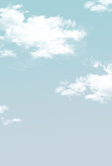 背景素材_青空と雲