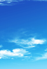 背景素材_青空と雲