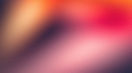 Red orange pink vibrant color grainy gradient with smooth noise texture effect backdrop design background