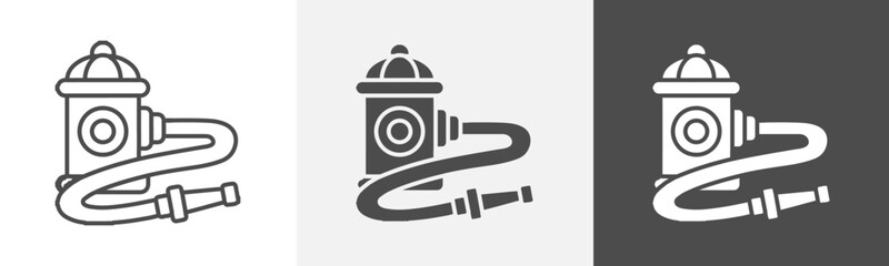 hydrant icon Simple thin line logo art