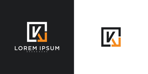 Initial letter K logo design template, modern unique design. Premium Vector © gibran fatih