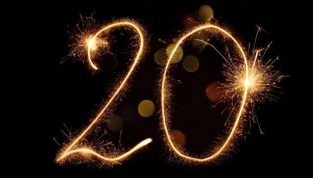 Celebrating Two Decades: Sparkler Number 20 Theme