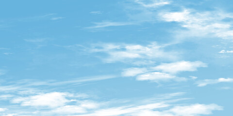 Obraz premium 背景素材_青空と雲