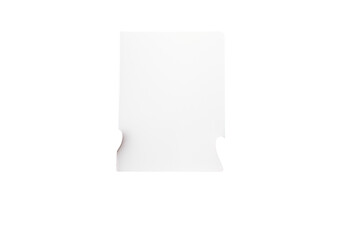 Hands Holding A Blank White Notebook On A Minimalistic Transparent Background