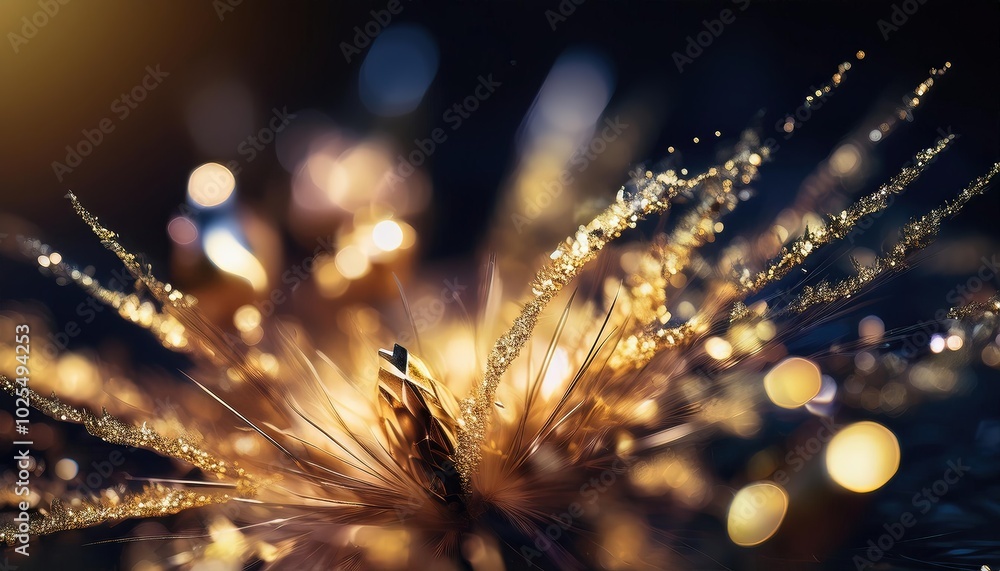 Poster golden sparkle abstract background image