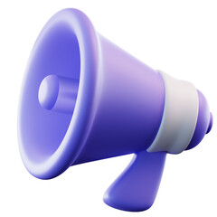 3D Illustration Megaphone