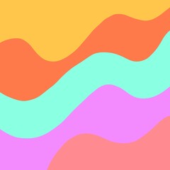 Abstract background with colorful waves. Suitable for presentation templates