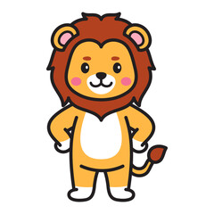 Lion Vector Doodle Illustration