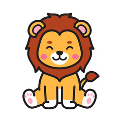 Lion Vector Doodle Illustration