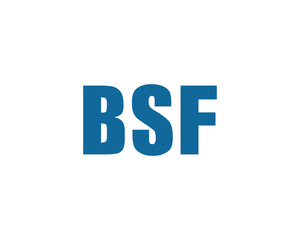 BSF logo design vector template. BSF