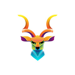 Obraz premium Goat Gradient Logo