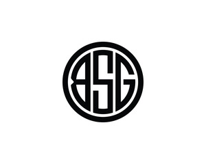 BSG logo design vector template. BSG
