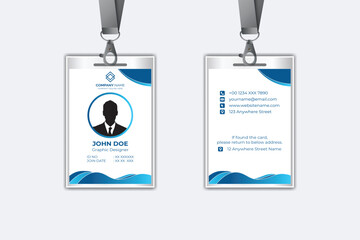 Modern corporate business identity card template design