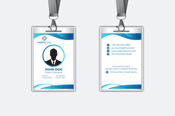 Modern corporate business identity card template design