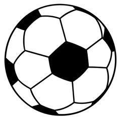 Fototapeta premium Soccer ball vector illustration on a white background