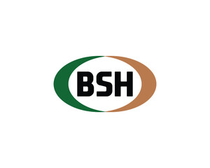 BSH Logo design vector template. BSH