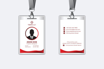 Modern corporate business identity card template design