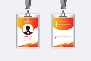 Modern corporate business identity card template design