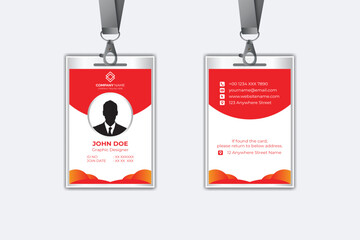 Modern corporate business identity card template design