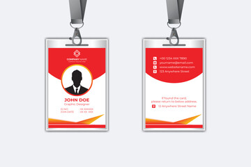 Modern corporate business identity card template design