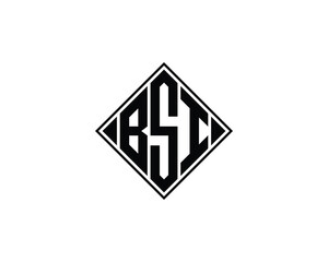 BSI logo design vector template. BSI