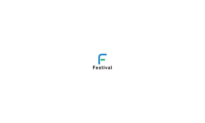 Simply letter f shape logo 