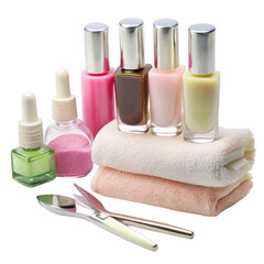 Naklejka premium Day spa set isolated on transparent background