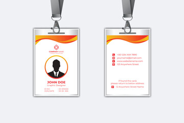 Modern corporate business identity card template design