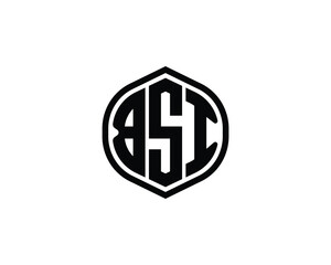 BSI logo design vector template. BSI