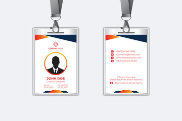 Modern corporate business identity card template design