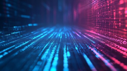 Graphic of digital data transfer. Innovation and technology.