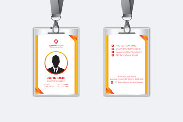 Modern corporate business identity card template design