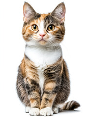 Fototapeta premium Cute kitten sitting on the floor.