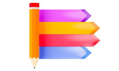 Modern Info-graphic Template for Business with Multi steps, multi-color, labels 3d rendering