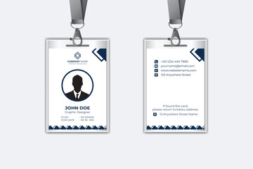 Modern corporate business identity card template design