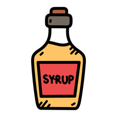 Syrup Vector Doodle Illustration